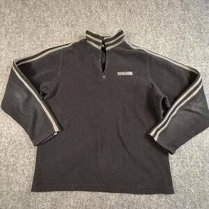 Polo Jeans Co. Ralph Lauren Black Fleece Quarter-Zip Pullover Large #1723
